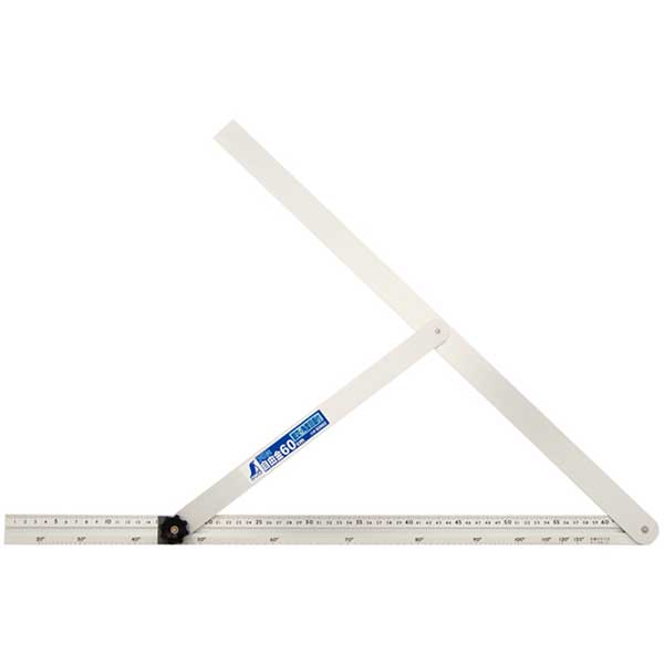 ☆シンワ　62662　アルミ自由金　60cm　角度目盛　筋交付　　コード(3979407)
