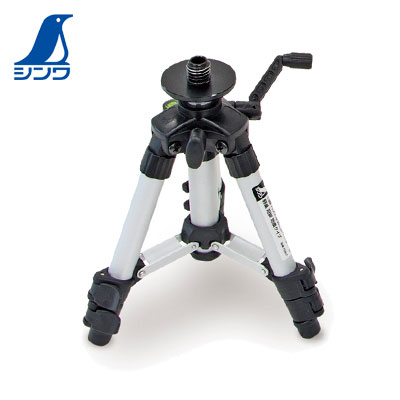 ☆シンワ　76827　三脚 ハンドル式エレベーター B 軽量 短脚 地墨タイプ 気泡管付