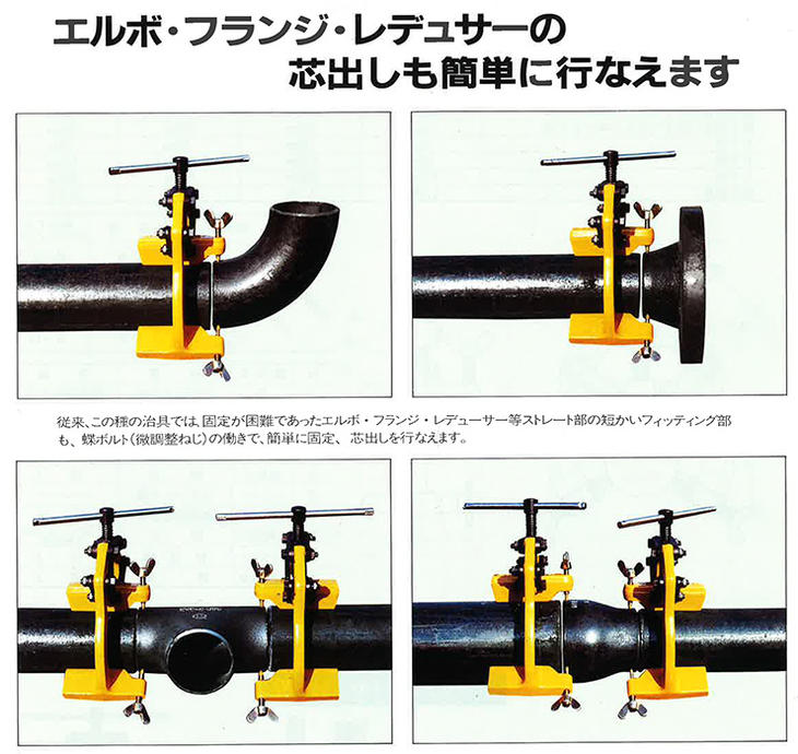 【代引き不可】☆KUBO　スーパーブリッジ　NO.B-8　呼び径：140〜216mm (5〜8B)　配管組立用治具　パイプバイス 3