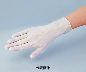 ☆ASONE/アズワン　7-2396-02　ケアプラスチック手袋パウダーフリー　Mサイズ　PVC（100枚入）　ナビスオリジナル　ヘルパー・介護・看護・医療用　　【RCP】