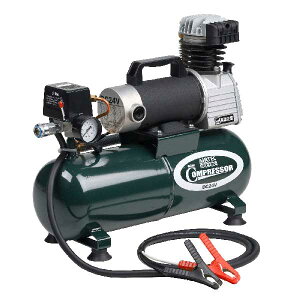 【法人向限定】☆ナカトミ DCP-24BC 24V DCエアーコンプレッサー DC24V 24A ワニロクリップ付き タンク容量8L 空気入れ エアーツール用 圧縮空気 【代引き不可】