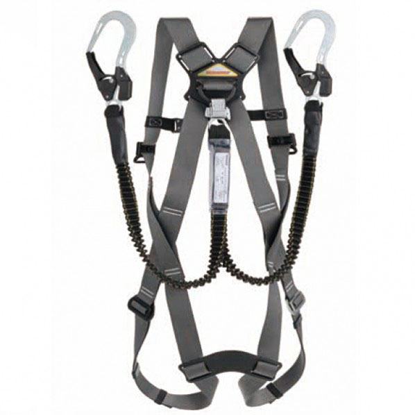 ☆東洋物産/トーヨー　FGH-16WM-GY／FGH-16WL-GY　カルハーネス　フルハーネス型　ダブル伸縮式ランヤード付