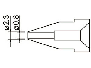 ☆白光/ハッコー　A1004　ノズル　0．8mm　　コード（1295144）(4)