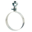 ☆アカギ 亜鉛鋼板SP吊タン付 A15517-0110 W3/8-φ150 スパイラルダクト管用の提灯式吊バンド 配管支持金具