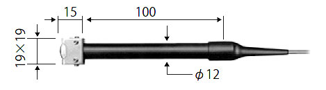 【仕様】 ●使用温度範囲(℃):〜400 ●用途:回転体・凸面用 ●質量:60.0g ※製品・技術に関するご相談は、ライン精機 お客様窓口　電話03-3716-5151　へお問い合わせください。 【納期】メーカーに在庫があれば、納期約3〜4日(営業日)で出荷いたします。 型式 種類 限界温度 用途 KF-01A K 500℃ 表面汎用形 KF-02A K 500℃ 表面用L形 KF-03A K 500℃ 表面用ストレート(小面積計測用) KF-04A K 500℃ 表面用L形(小面積計測用) KF-05A K 250℃ 表面用ストレート(小面積計測用) KF-06A K 250℃ 表面用L形(小面積計測用) KF-07A K 400℃ 表面用ストレート(小面積計測用) KF-08A K 400℃ 表面用L形(小面積計測用) KF-09A K 400℃ 表面用ストレート(小面積計測用) KF-10A K 400℃ 表面用L形(小面積計測用) KF-13A K 400℃ 回転体用、凸面用(ロール径Φ20〜平面) KF-14A K 400℃ 回転体用、凸面用 KF-15A K 250℃ 表面測定用(マグネット付) KF-16A K 1000℃ 表面高温用 KF-17A K 250℃ 表面用(ローコストタイプ) KF-18A K 250℃ 表面用L形(ローコストタイプ)