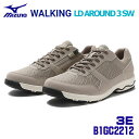 ☆ミズノ/MIZUNO　B1GC2212　49 ベージュ　LD アラウンド 3　WALKING　(24.5〜28.0cm 3E相当)　ウォーキングシューズ　メンズ　LD AROUND 3