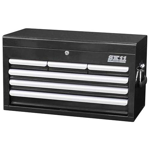 【代引き不可】☆SK11　SRC-4060BK　チェスト（4段6引出し）　ブラック　　藤原産業