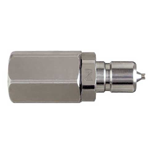 【仕様】 ●使用流体：空気、水 ●使用温度範囲：-20〜180℃ ●最高使用圧力：1.0MPa ●適合カプラ:日東工器ハイカプラシリーズ ●耐圧力(MPa)：1.5 ●相手側取付ねじサイズ：R1/8 ●質量(g)：23 【材質・仕上げ】 ●本体：ステンレス製（SUS304） ●シールゴム：ふっ素ゴム（FKM） 【納期】 メーカーに在庫があれば、納期約3～4日(営業日)で出荷いたします ※型式clickでページ移動します コンパクトカプラ　ステンレス製 20383 CO-1SM SUS FKM 20387 CO-1SF SUS FKM 20391 CO-40SN SUS FKM 20395 CO-60SN SUS FKM 20384 CO-1PM SUS FKM 20388 CO-1PF SUS FKM 20392 CO-40PN SUS FKM 20396 CO-60PN SUS FKM