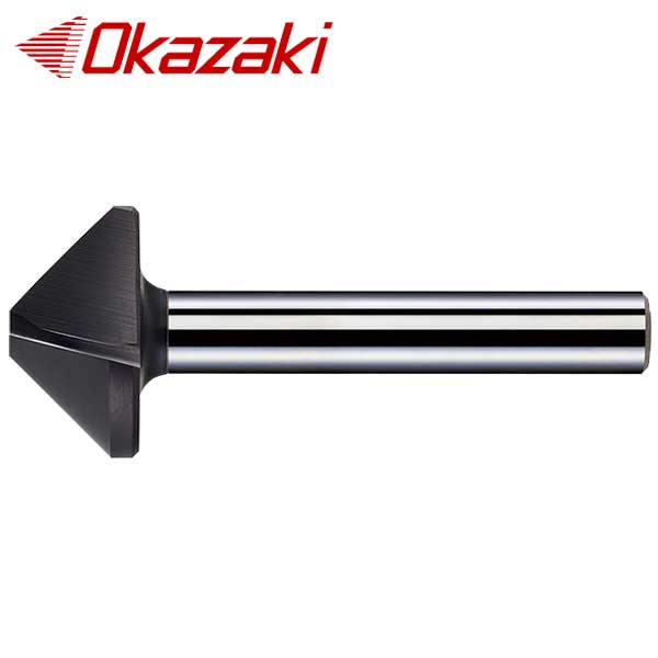 ☆岡崎精工 CSC2S 面取カッター2型 1枚刃タイプ OK-C(TiAIN)コート 鋼・ステンレス鋼用 刃径φ8〜66 先端角90° Okazaki