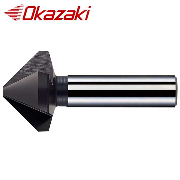 ☆岡崎精工 CSC3S 面取カッター3型 3枚刃タイプ OK-C(TiAIN)コート 鋼・ステンレス鋼用 刃径φ6〜40 先端角90° Okazaki