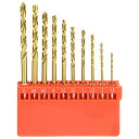 【メール便対応】☆E-Value ETDT-10HEX チタン鉄工ドリルセット 10本組 藤原産業