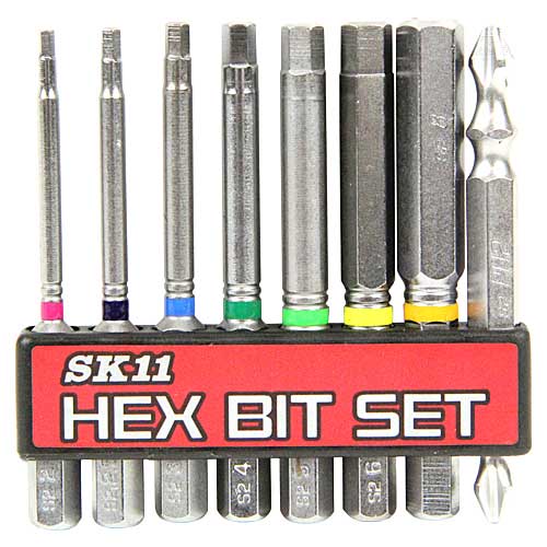 【6点までメール便対応】☆SK11　BS-20N　8本組　六角ビットセット　　藤原産業