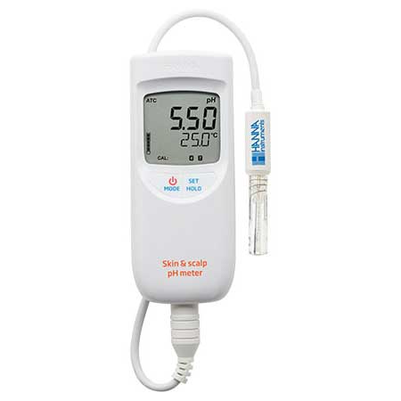 ☆ハンナ　HI 99181D　ポータブルpH/ ℃計 (皮膚・毛髪用)1mケーブル　　コード（1371-01-0016330）