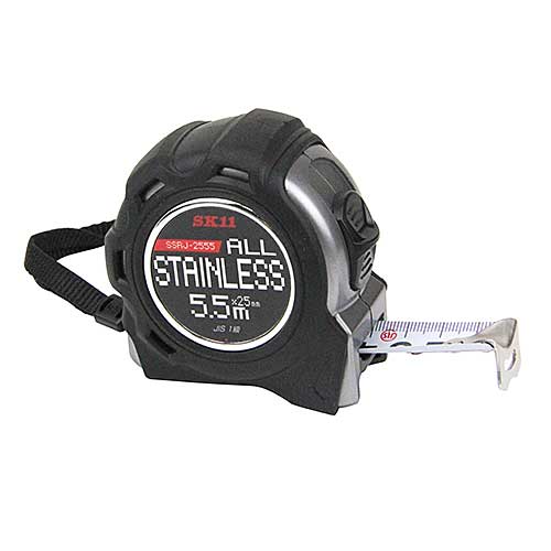 ★SK11 SSRJ-2555 オールステンRJ（ラバージャケット付 ） 25mm×5.5m 藤原産業