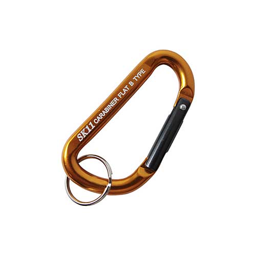 【メール便対応】☆SK11　SAC-660B　ゴールド　アルミカラビナ　B　6×60mm　　藤原産業