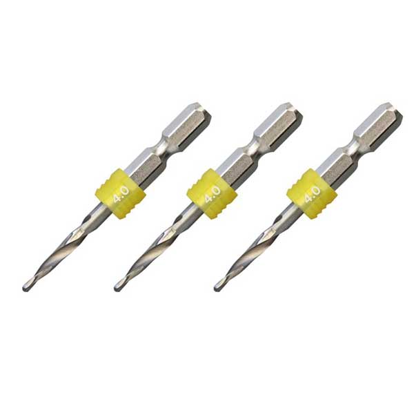 【メール便対応】☆ANEX/アネックス　AGKS3-040　グリップ付下穴錐ショート　4.0mm　3本組