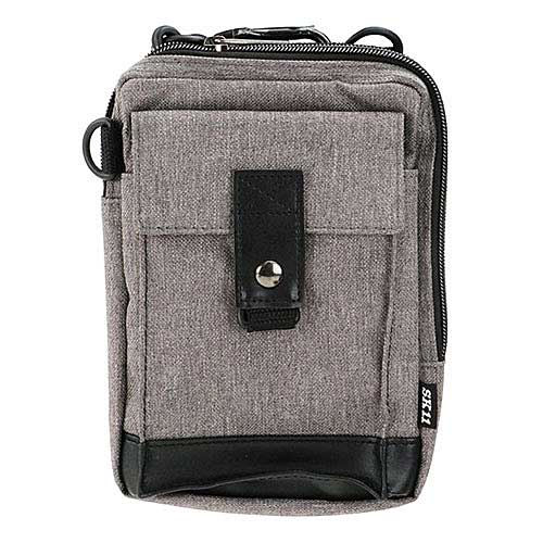 ★SK11　STP-MP-17G　マルチポーチ　グレー　ファスナー付きメインポケット　マグネットホックのフタ付..