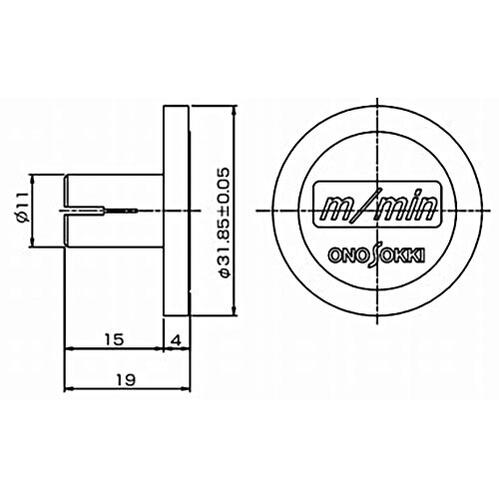 ☆小野測器　KS-200　周速リング　　コード(0122-11-0000790)