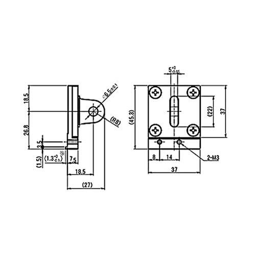 ☆小野測器　AA-3310　取付金具　デジタルリニアゲージ用アクセサリー　　コード(0122-11-0000112)