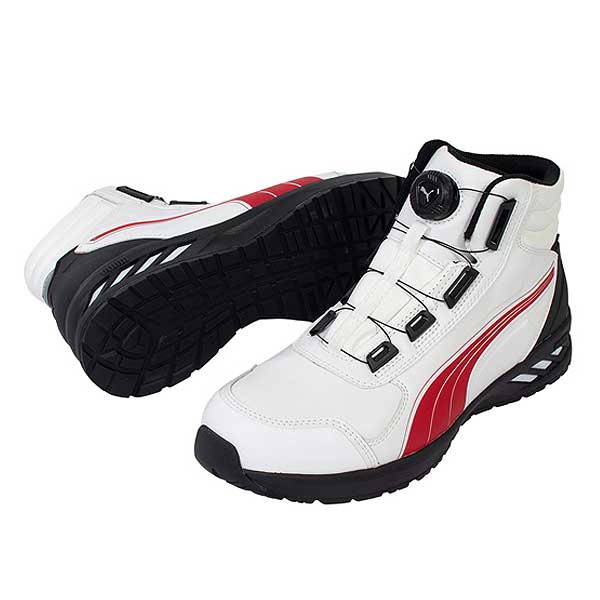 ☆プーマ/PUMA NO.63.359.0 RIDER 2.0 WHITE&RED DISC MID ライダー2.0・ホワイト&レッド・ディスク・ミッド (25...
