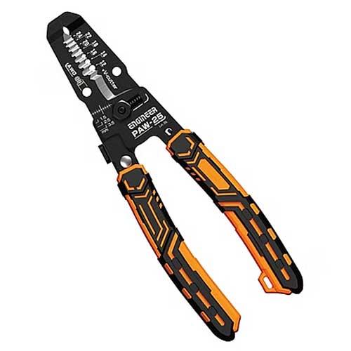 【メール便対応】☆ENGINEER/エンジニア　PAW-25　精密ワイヤーストリッパーEz　対応サイズ：AWG24、22、20、18、16、14、12