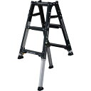 【代引き不可】☆ALINCO/アルインコ PRW-90BK 伸縮脚付はしご兼用脚立 PRW90BK ブラックカラー 【時間指定不可】