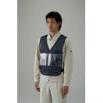 ☆ユニット　差し込み式ベスト紺　胴囲108〜128cm　379683　コード(4009339)