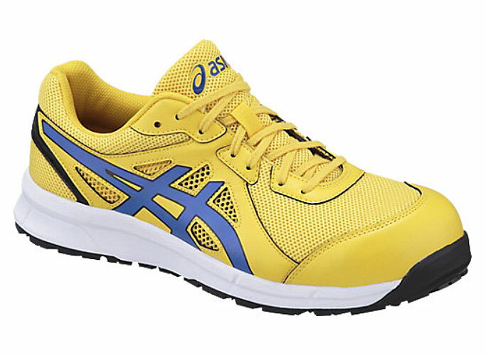 ☆アシックス/ASICS 作業靴　ウィンジョブ　CP106　タイチイエロー×インペリアブルー 　安全靴　スニーカー・ローカット　紐タイプ　(21.5cm〜30.0cm)FCP106-0445