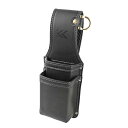 ☆フジ矢/フジヤ AH-14BG 工具差し 圧着2段ホルダー 大 Light PU Leather シリーズ (黒金)Black×Gold