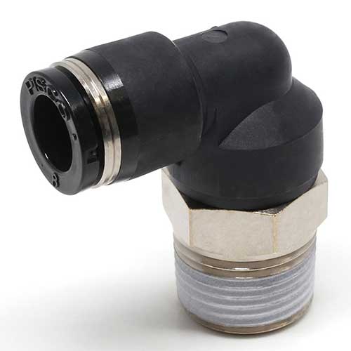 ☆PISCO/ピスコ PL8-03 チューブフィッティング エルボ φ8 R3/8 ワンタッチ管継手