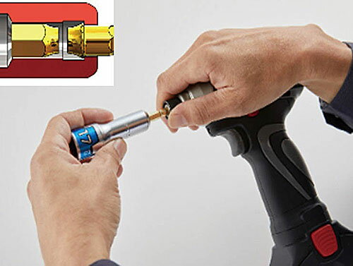 ☆KTC　BZP63-17　インパクト用ソケットビット(六角)　難攻不落