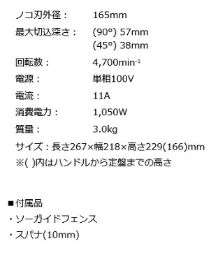 ☆京セラ/リョービ　プロ用電気マルノコ　ノコ刃外径165mm W-500D　(610607A)　刃ナシ　【RCP】