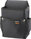 ☆TRUSCO/トラスコ中山 腰袋二段 黒 TC11BK コード(3523497)