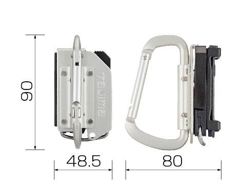 ☆TAJIMA/タジマ　SFKHA-CS　着脱式工具ホルダーアルミ　カラビナ小　Sサイズ 3