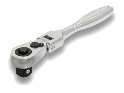 Socket Wrench - ☆TONE(前田金属工業) コンパクト首振ラチェットハンドル　（ホールド機構付）　差込角9.5mm(3/8”)　RH3FCH