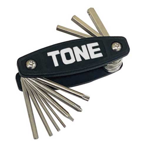 ☆TONE(トネ)　CMT11　マルチツール　11点　折りたたみナイフ式レンチ