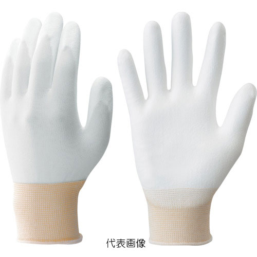☆ショーワ　 B0500EU-L10P　まとめ買い　簡易包装パームフィット手袋10双入　Lサイズ　ホワイト　　コード（3992918）