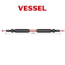 【1点までメール便対応可能】☆VESSEL/ベッセル サキスボスリムトーションビット (+) 2×110mm SDT142110 2本組 玄人魂シリーズ