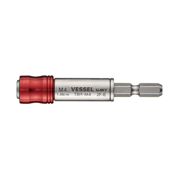 【メール便対応】☆VESSEL/ベッセル TBH-M4 トルクビットホルダー M4 全長75mm 差込6.35mm 簡易トルク管理ツール