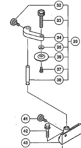 【部品】HiKOKI(旧日立工機) 卓上丸のこ(スライド方式)　C6RSH用バイス組 326149　図番39