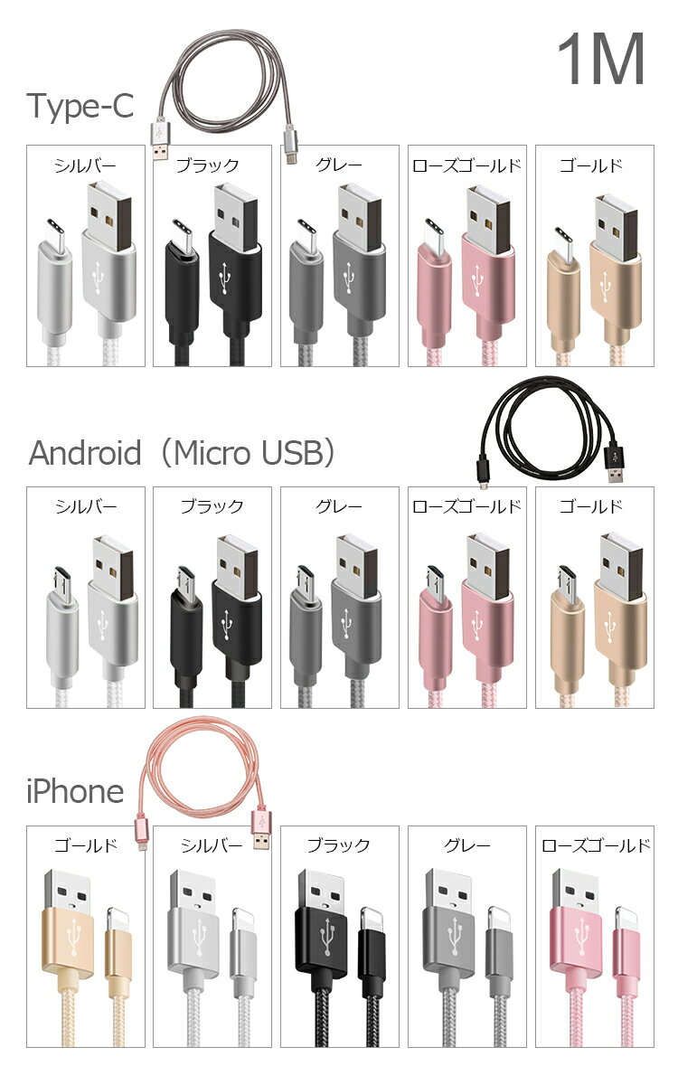 USBケーブル 1m iPhone/Android/Type-C 充電ケーブル USB充電ケーブル Type-C ケーブル Micro USB ケーブル iPhoneケーブル 高速充電 データ転送 スマホケーブル アンドロイド 充電ケーブル マイクロusbケーブル iPhone用 充電ケーブル USBケーブル 1m iPhone/Android/Type-C 充電ケーブル USB充電ケーブル Type-C ケーブル Micro USB ケーブル iPhoneケーブル 高速充電 データ転送 スマホケーブル アンドロイド 充電ケーブル マイクロusbケーブル iPhone用 充電ケーブル
