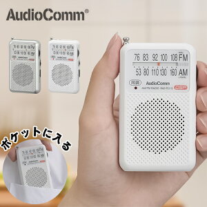 ポケットラジオ AM/FM ワイドFM対応 ミニ ラジオ 小型 携帯ラジオ ポータブル DSPデジタルチューナー搭載 スピーカー搭載 イヤホン付き おしゃれ 防災グッズ 1年保証