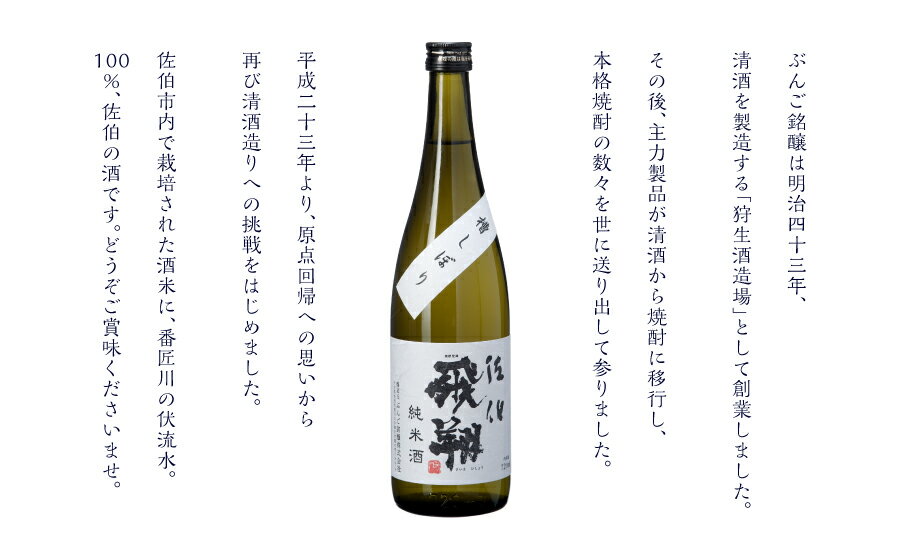 ギフト仕様 セット 日本酒 焼酎 アルコール 九州 純米酒 佐伯飛翔 (さいきひしょう) 720ml×1本＋麦焼酎杜谷 華むぎ【25度】720ml×1本 純米 誕生日 プレゼント 父親 お祝い 父の日 人気 ギフト お中元 おいしい 飲みやすい ぶんご銘醸 3