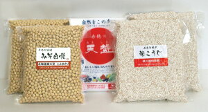 【無添加 味噌】国産原料使用 米みそ 米味噌 手作り 味噌 手作りみそ 味噌づくり 味噌造り セット コメ麹 こめ麹 手作り味噌キット 味噌つくりキット 手作り キット 味噌手作りセット 米こうじ 大豆 ダイズ ミソ 【10kg用】【楽ギフ_メッセ】【日本産 味噌セット】