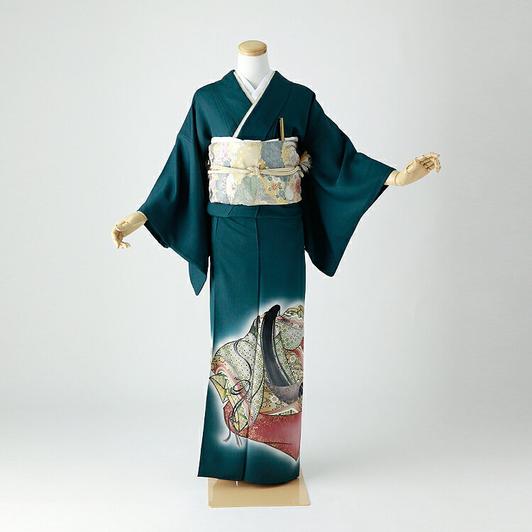 【レンタル】色留袖 フルセット 正絹 適応身長148~168cm 一つ紋 it-104