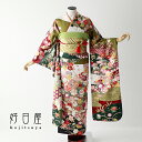 【レンタル】【成人式用】 振袖 フルセット 正絹 適応身長149-164cm 白 wh-058-s
