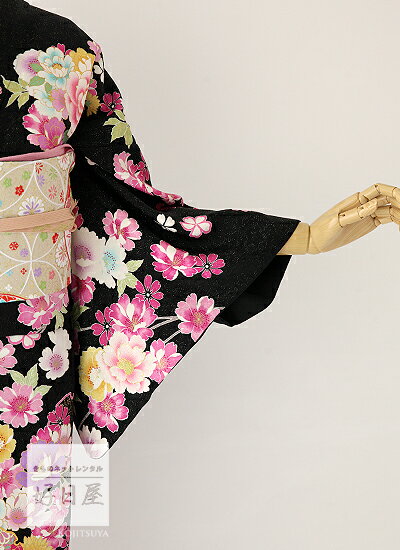 【レンタル】訪問着 フルセット 正絹 適応身長153~168cm h-248
