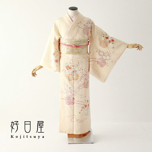 【レンタル】訪問着 フルセット 正絹 適応身長155~170cm h-298 【レンタル】訪問着 フルセット 正絹 適応身長155~170cm h-298