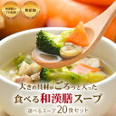  スープ お野菜ゴロゴロ！ 無添加 20食選べるセット 身体を整える 健康 ギフト お中元 お歳暮 出産内祝 出産祝 結婚御祝 結婚内祝 内祝 御祝 御礼 野菜 朝食 夕食 ランチ 備蓄 お祝い プレゼント 敬老の日 残暑見舞い