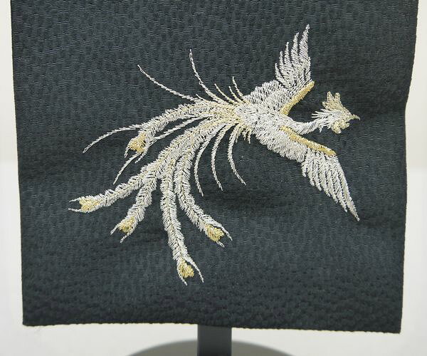 こうき人形オンラインショップの刺繍名前旗　（小）　鳳凰　（黒）【室内飾り】【刺繍】【五月人形】【送料無料！！】SO-60【smtb-KD】｜アングル3